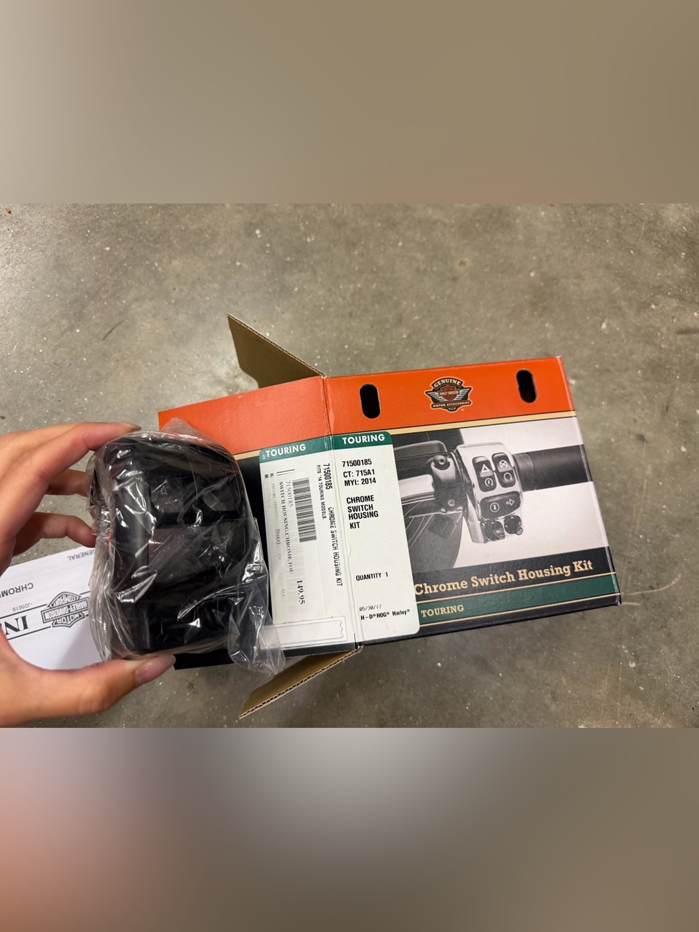 Harley Davidson Switch Housing Kit (BLACK)